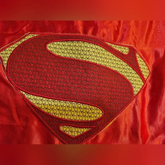 Superman Red Cape with Shield Logo - Picture 3 of 5